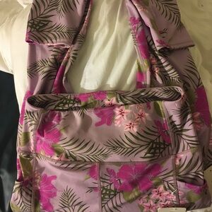 Nwt Body Glove tropical floral lavender pants yoga pants size large